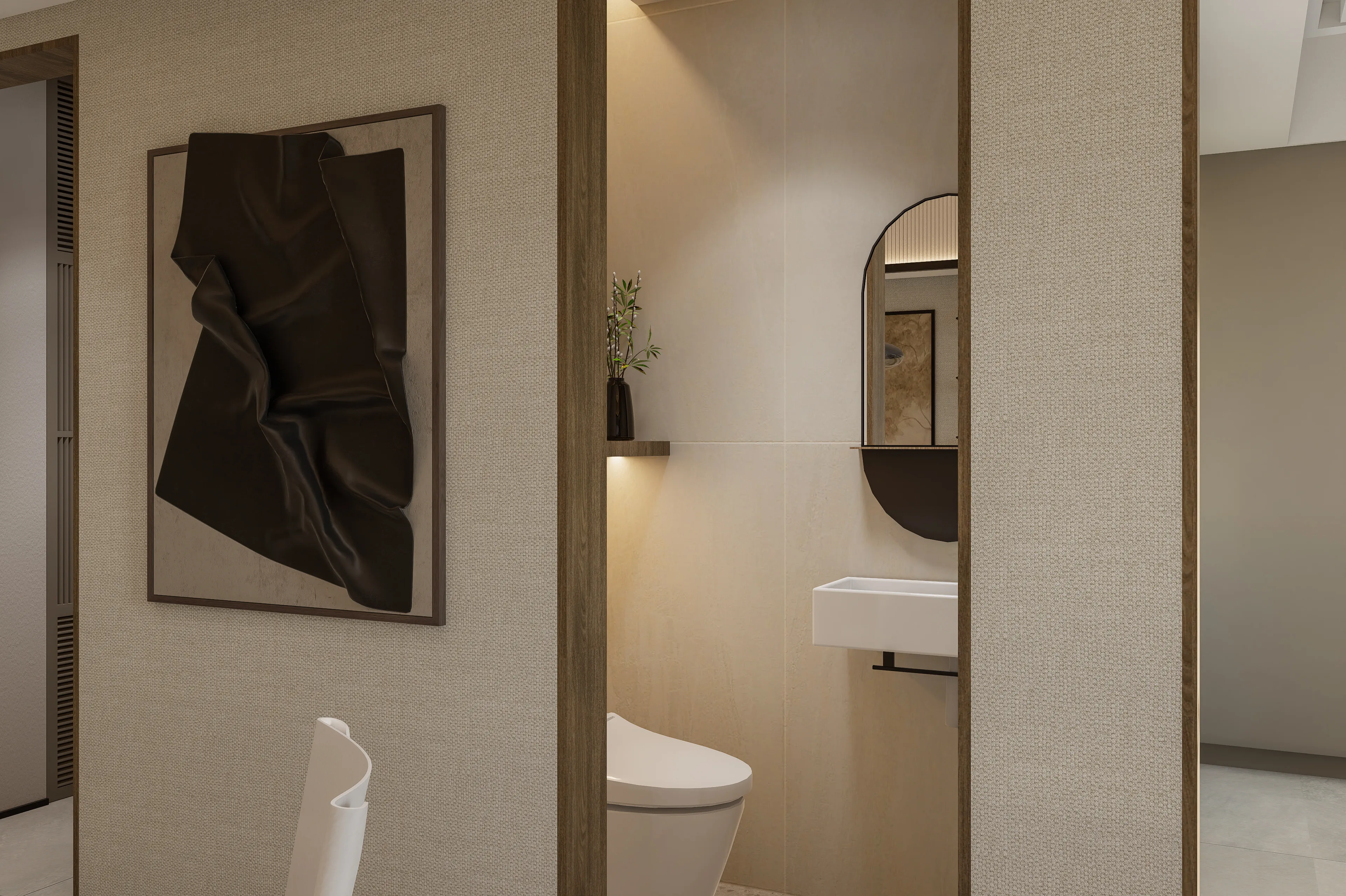 the wave towers 1 bedroom toilet and bath