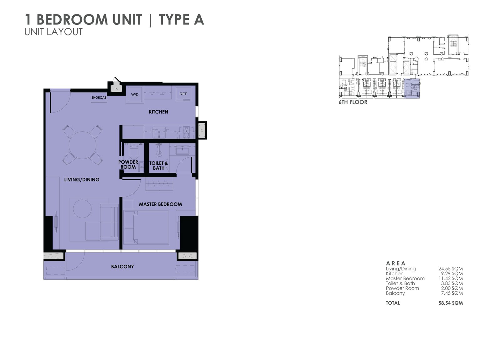 the wave towers 1 bedroom unit