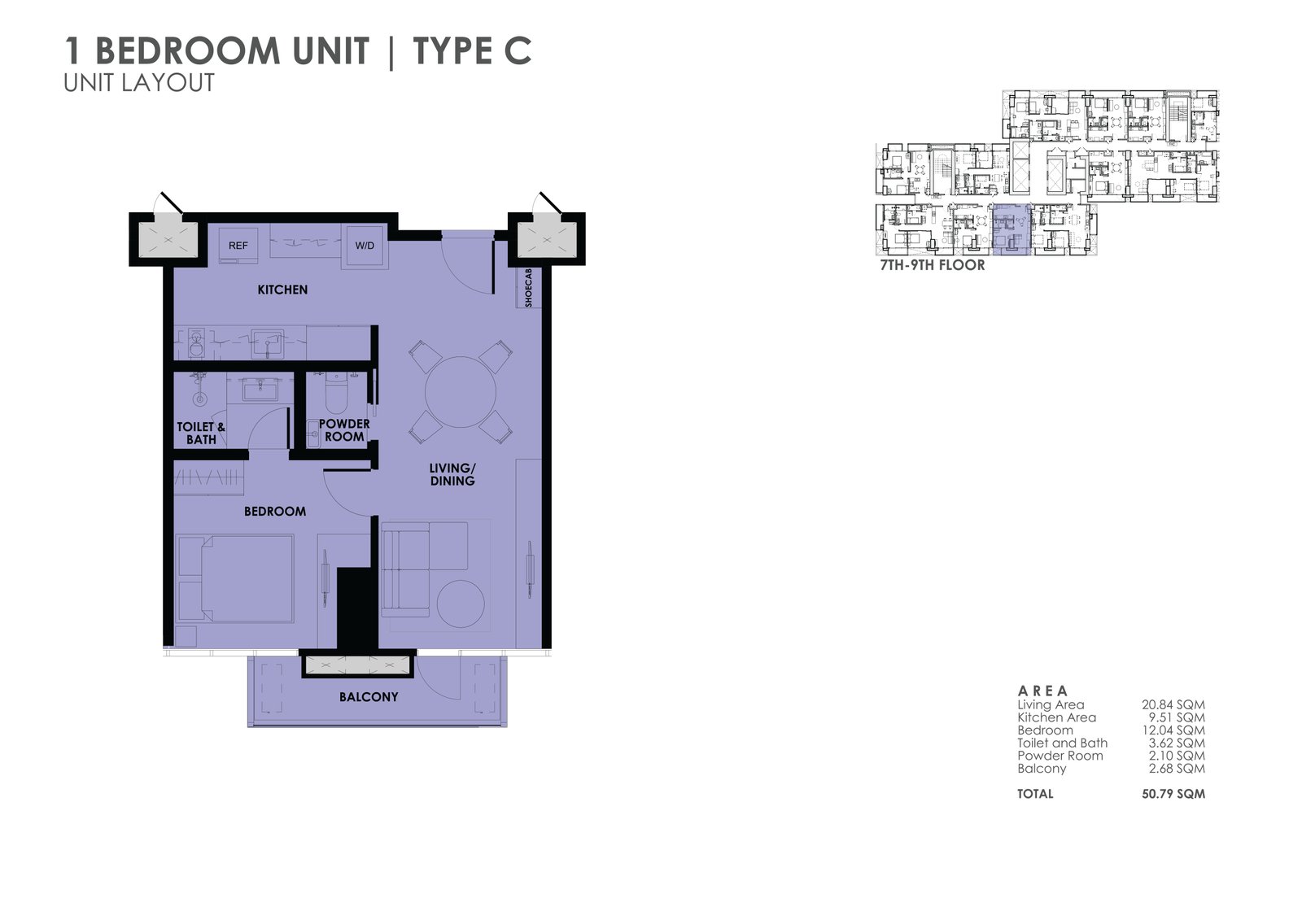 the wave towers 1 bedroom floor plan