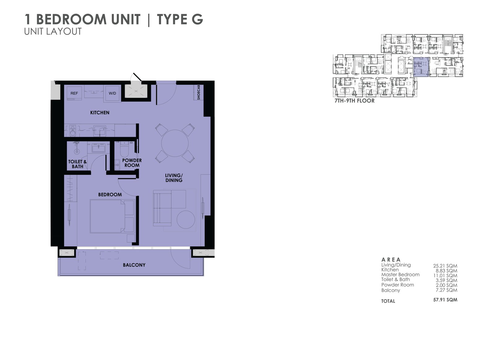 the wave towers 1 bedroom with big balcony