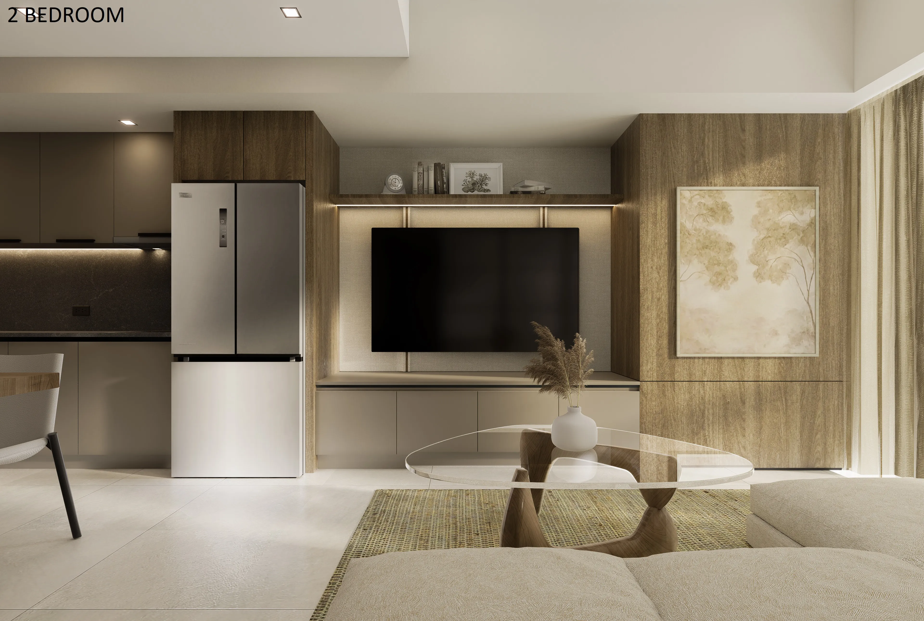 the wave towers 2 bedroom showroom