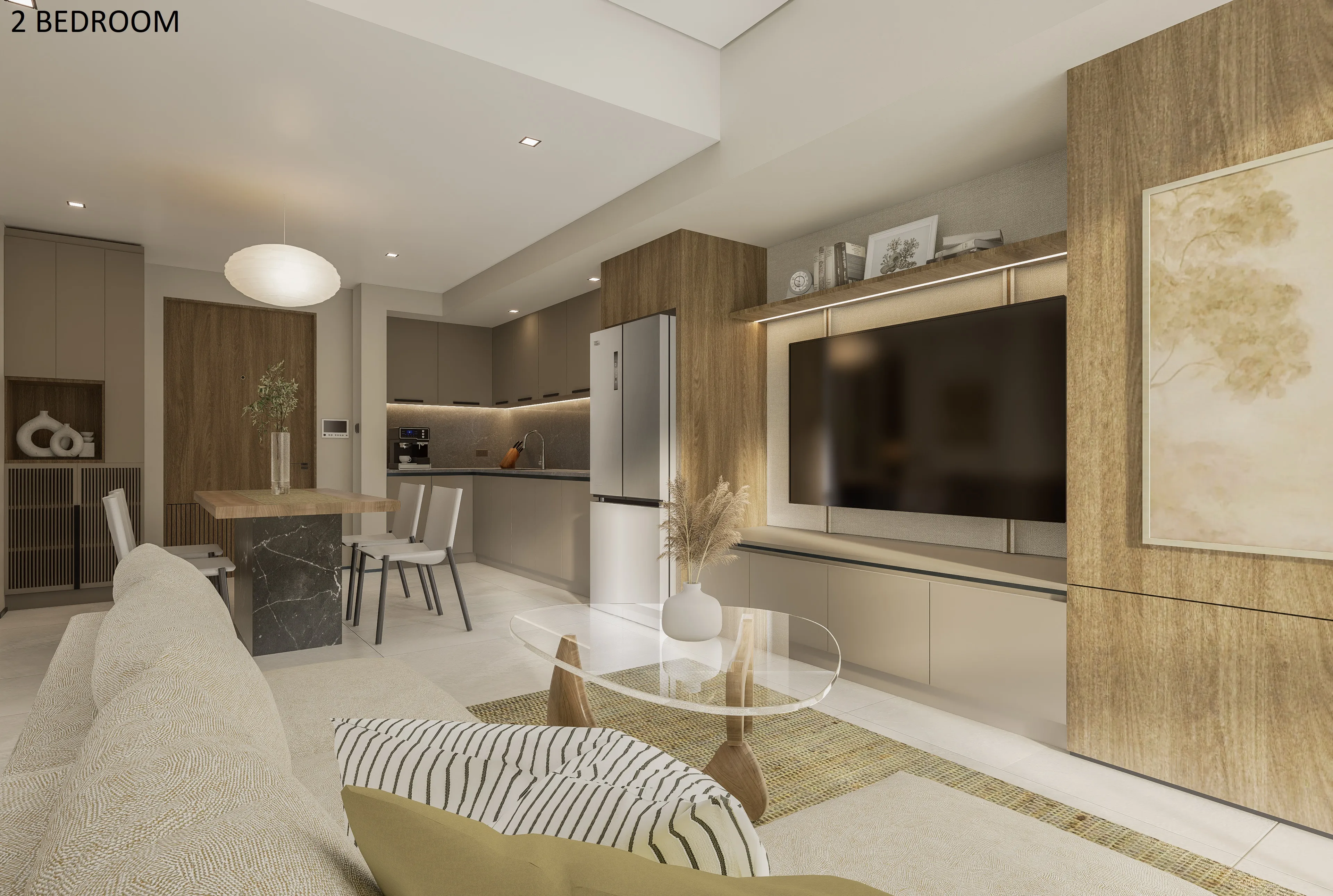 the wave towers 2 bedroom model unit