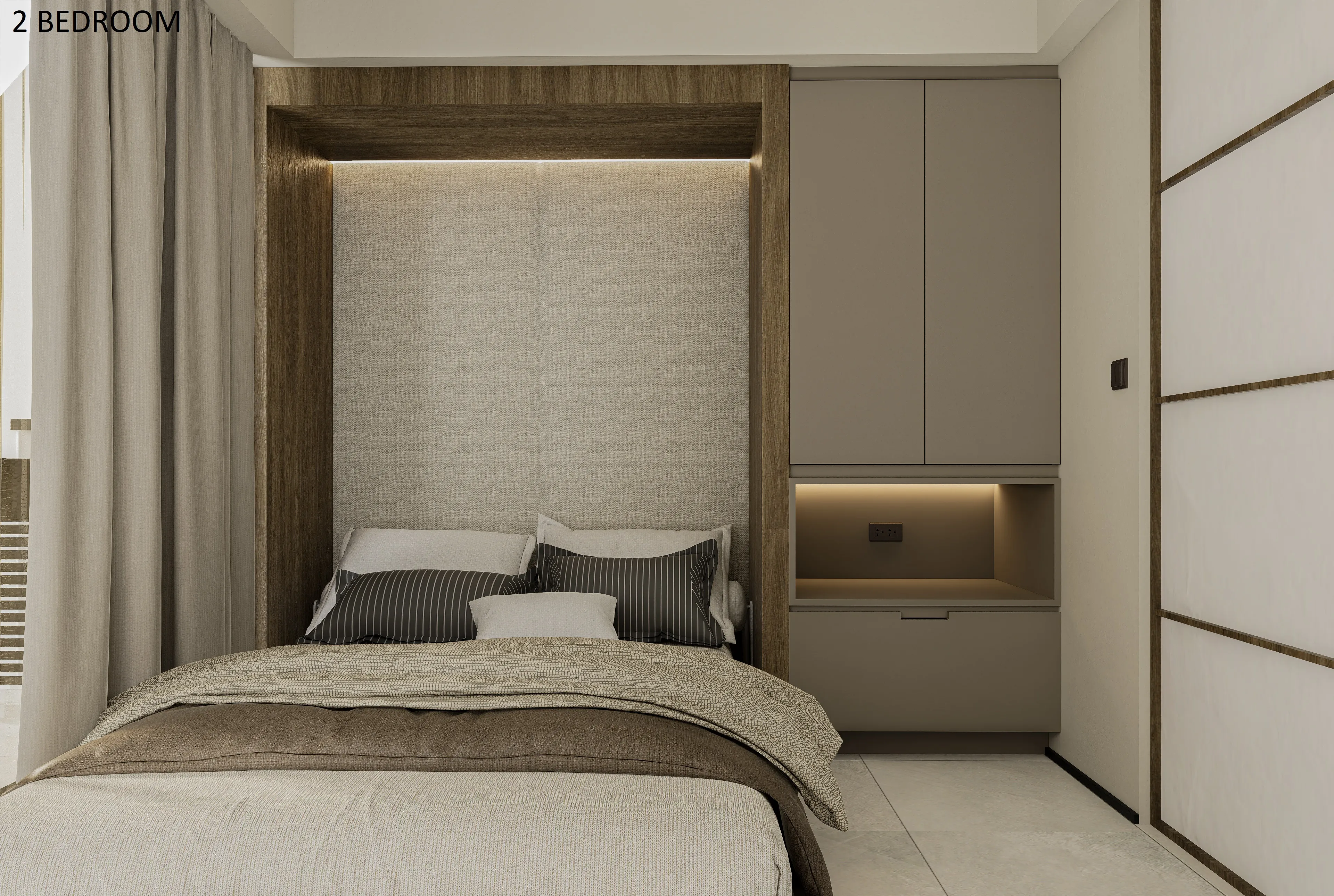 the wave towers 2 bedroom masters bedroom