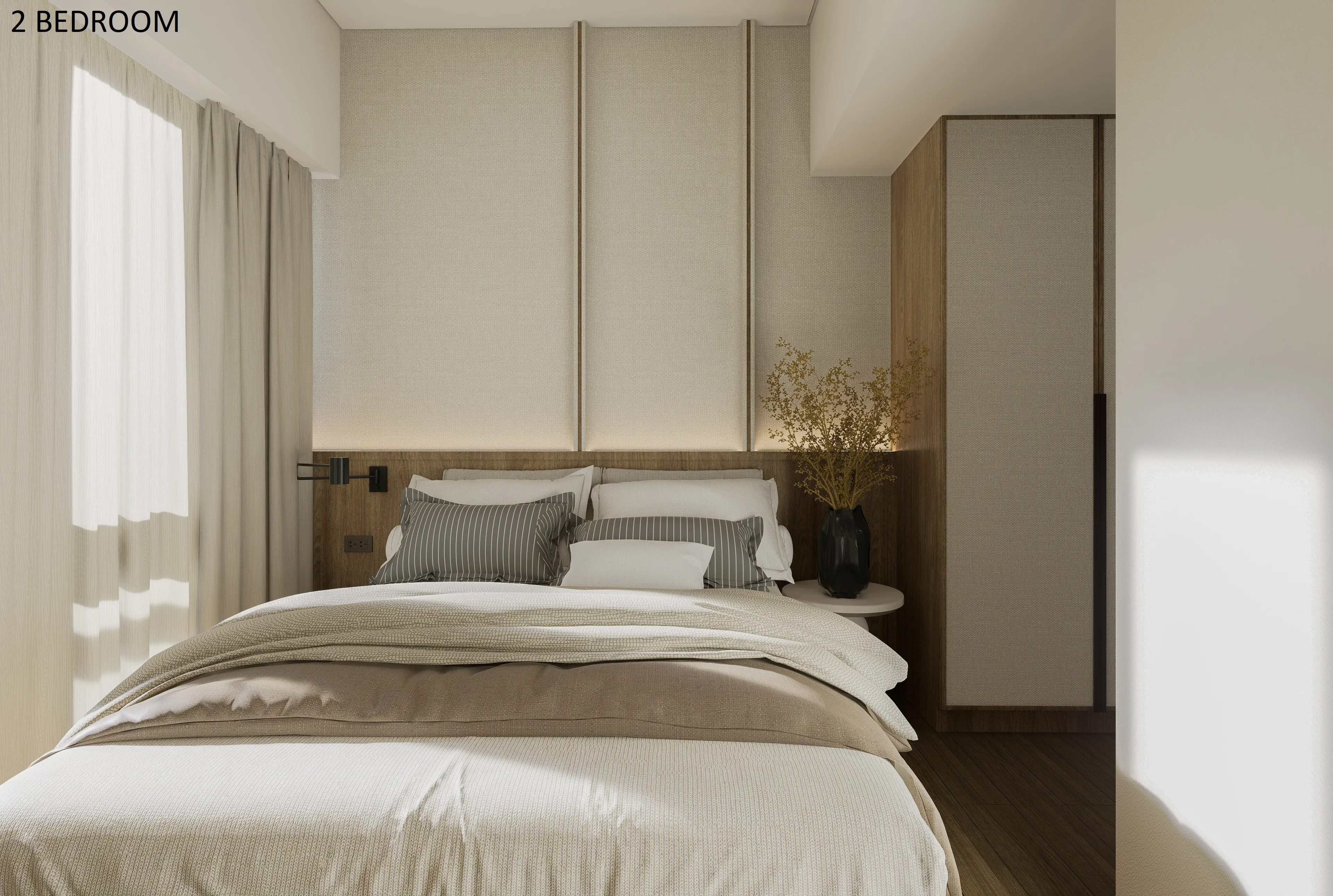 the wave towers 2 bedroom room