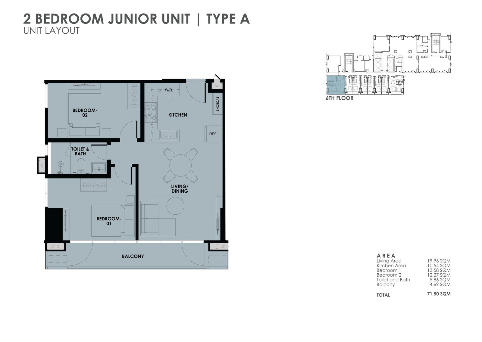 the wave towers 2 bedroom with big balcony
