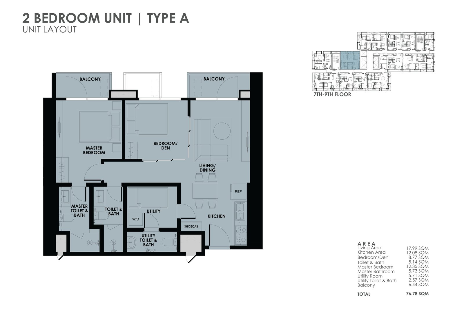 the wave towers 2 bedroom plus maids room