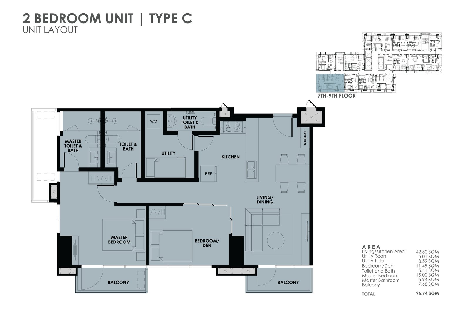 the wave towers 2 bedroom big