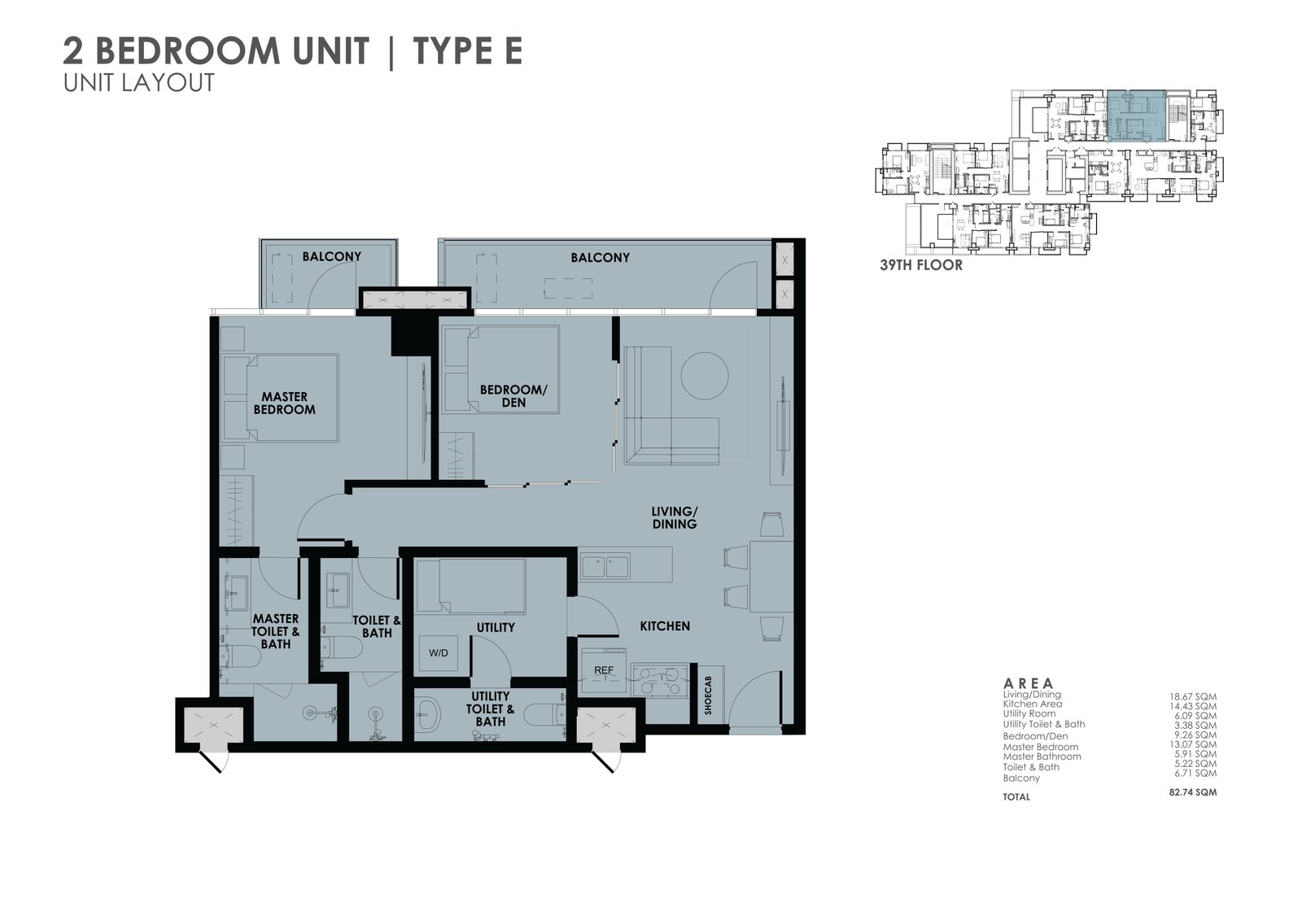 the wave towers 2 bedroom floor plan