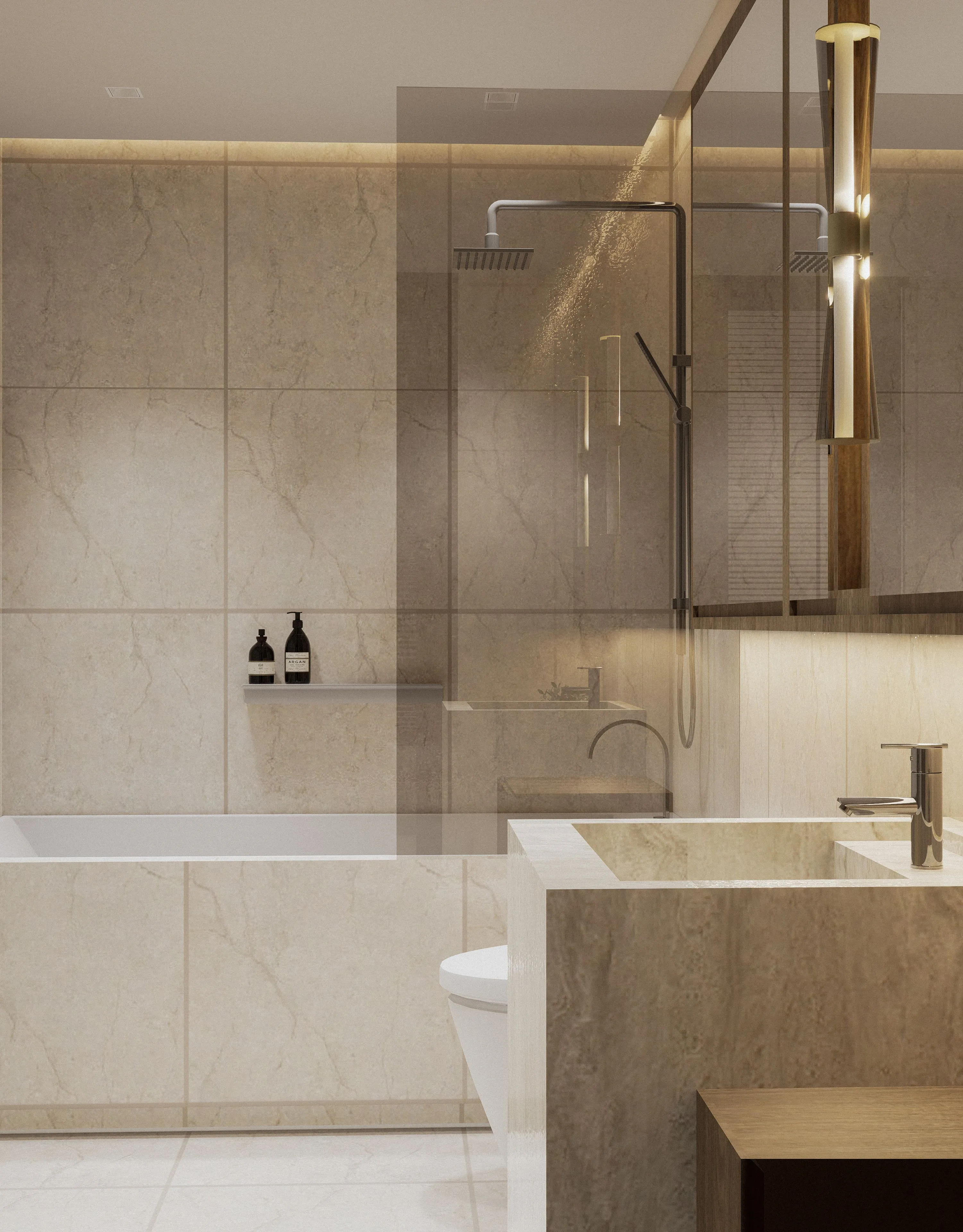 the wave towers 3 bedroom masters bathtub