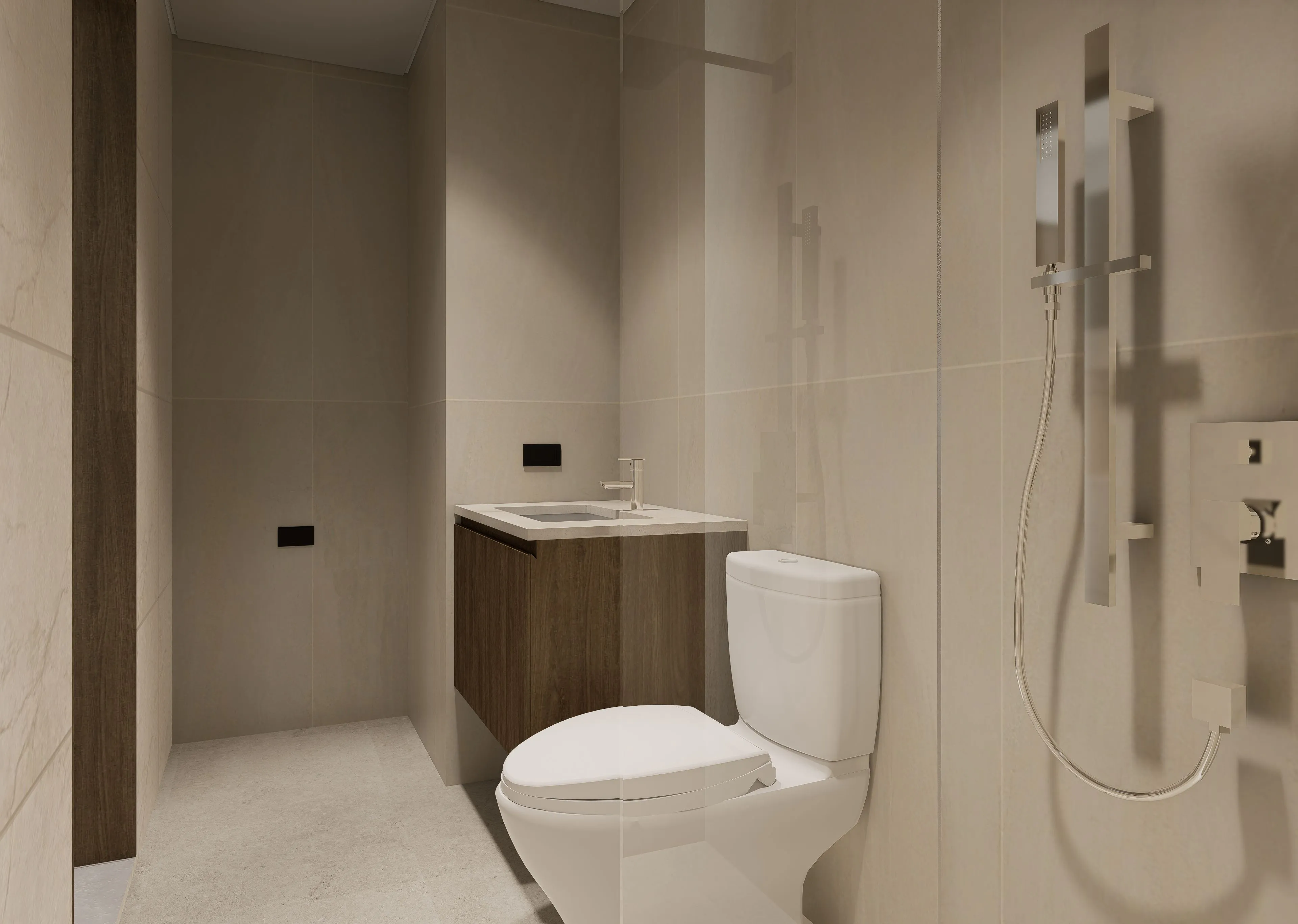 the wave towers studio toilet and bath